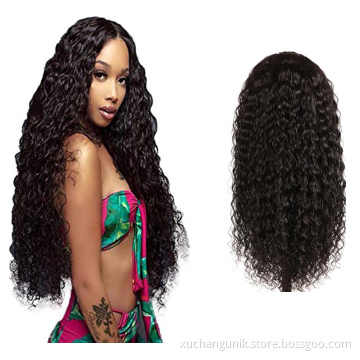 Unprocessed Brazilian Human Hair HD Full Lace Wig Vendors, Water Wave Cuticle Aligned 100% Virgin Hair Wigs For Black Women